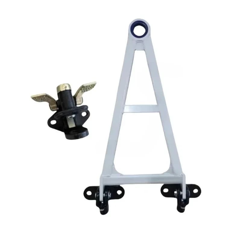 Porta pallet in acciaio resistente pieghevole e girevole per trattore, rimorchio per auto, dispositivo di bloccaggio, cintura navetta, materiale metallico
