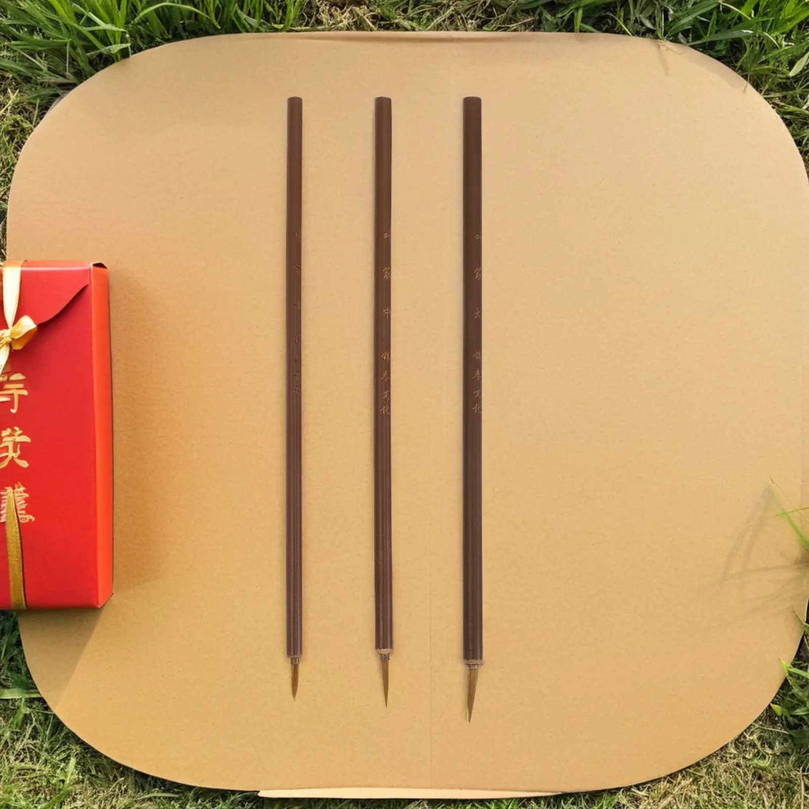 1Set Natural Synthetic Blend Watercolor Brush Chinese Calligraphy Brush Set for Sumi Ink Painting Writing Artistic Expression
