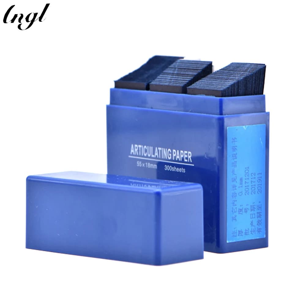 1 blue dental paper strip articulate laboratory material for dental material for oral teeth whitening 55 * 18mm dental instruments