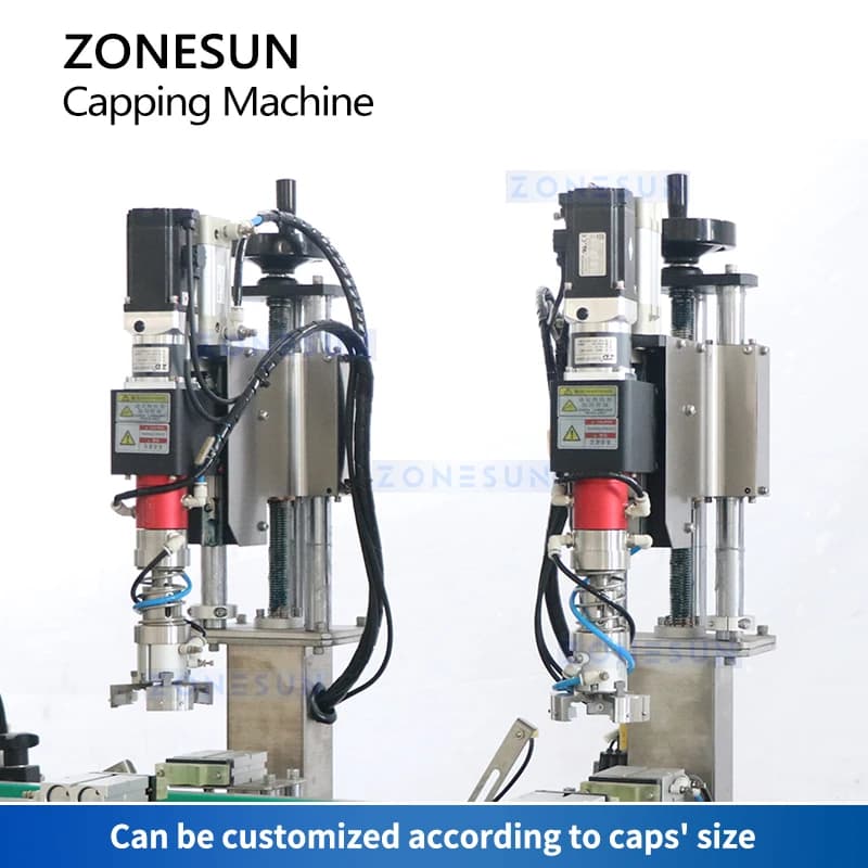 ZONESUN ZS-XG440T2 Tappatrice Automatica Twist-Off per Bottiglie, Sigillatrice per Barattoli, Attrezzatura per Confezionamento di Salse e Ketchup