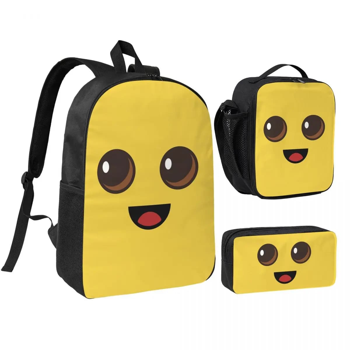 Peely Victory Royale Banana Backpack Student BookBag School Bag Shoulder Bags 3ps Insulated Lunch Bag Pencil Case
