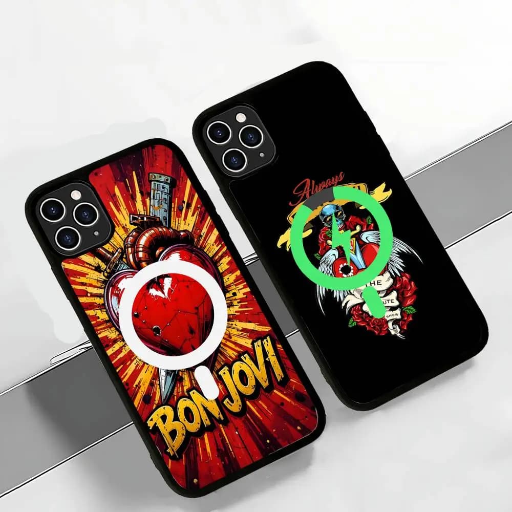 B-BonS J-Jovi Magnetic For Magsafe Phone Case For iPhone 17 Air 16 Pro Max 15 14 13 12 11 Protective Cover