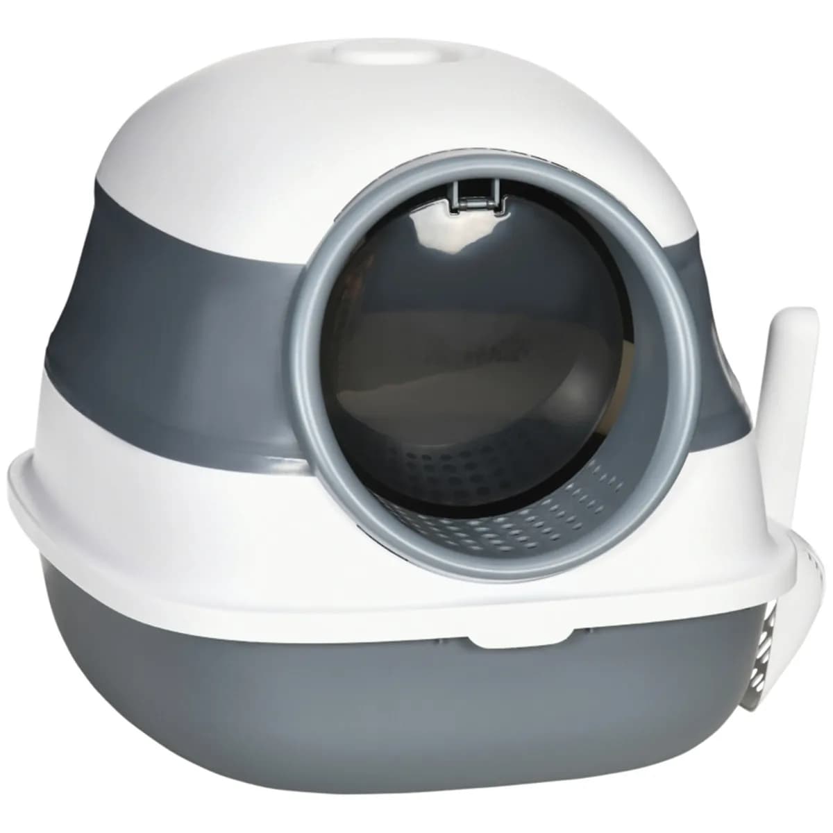 Foldable Enclosed Cat Litter Box with Air Freshener Litter Grate Scoop High‑Edge Top Lid Anti‑Tracking Large Privacy Cat Toilet