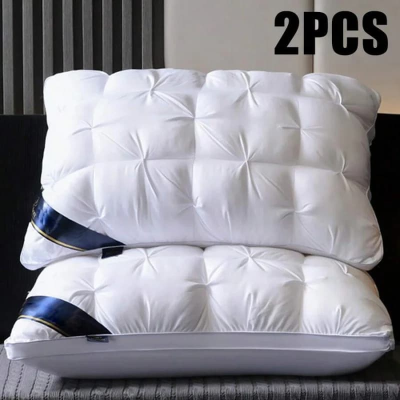 Set of 2 cushions, set of 2 soft cushions with support, set of 2 standard/bed cushions of the Hotel collection