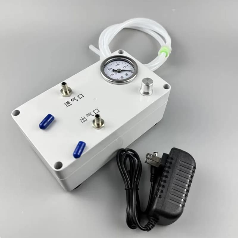 Pompa per vuoto elettrica per uso di laboratorio con manometro, estrazione liquidi, campionamento gas, defoaming, pressione positiva e negativa