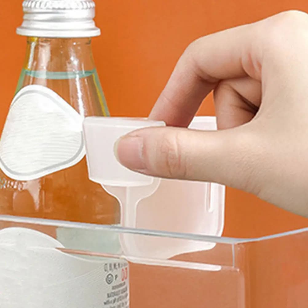 Set di 12 Divisori per Porta Laterale Frigorifero in PP, Separatori Multifunzionali per Frigo, Organizzatore per Ripiani