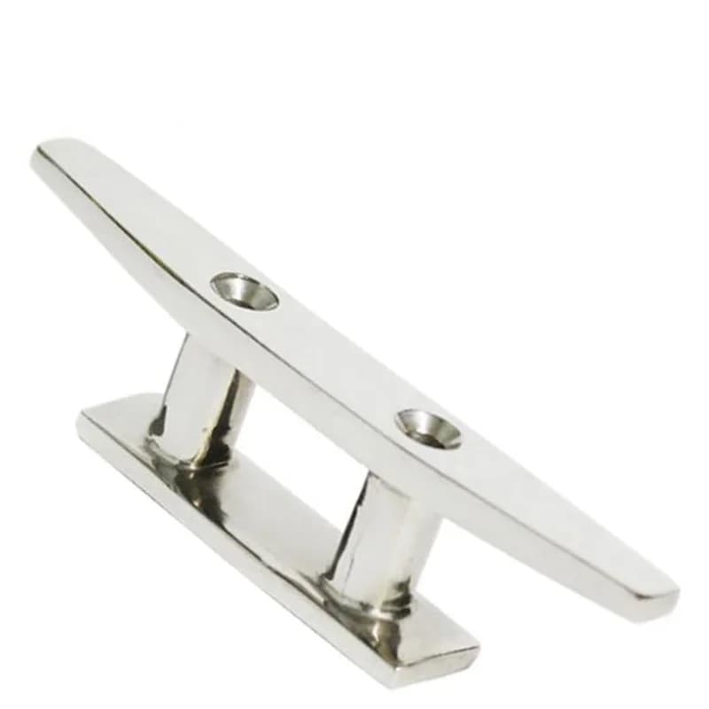 4 pollici Marine Boat Deck Rope Tie Low Flat Cleat 2 fori Hardware 316 accessori in acciaio inossidabile