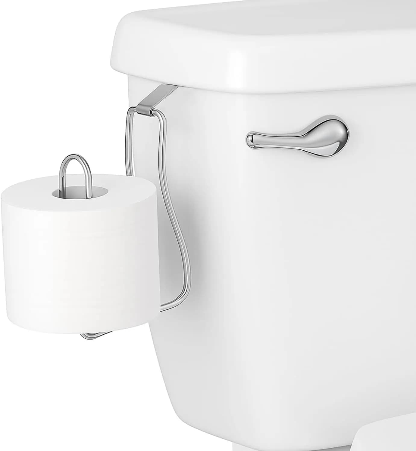 Portarotolo da appendere sopra il WC - Dispenser di carta igienica senza foratura per piccoli spazi, camper e roulotte