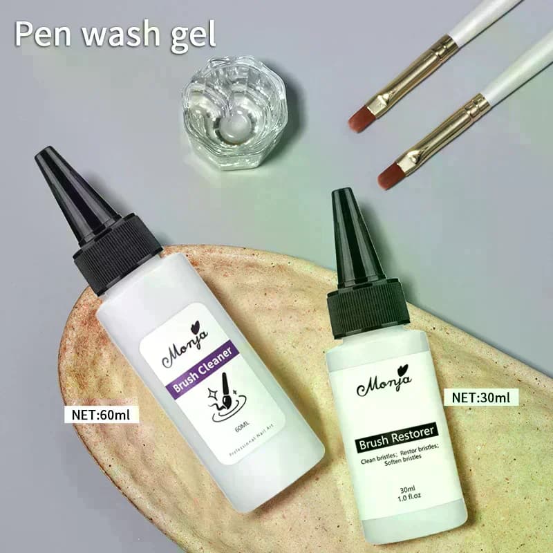 Nail Brush Cleanser Liquid Remover Acrylic UV Gel Polish Quick Degreaser Professional Manicure Care Cleaning Tool 30/60ml