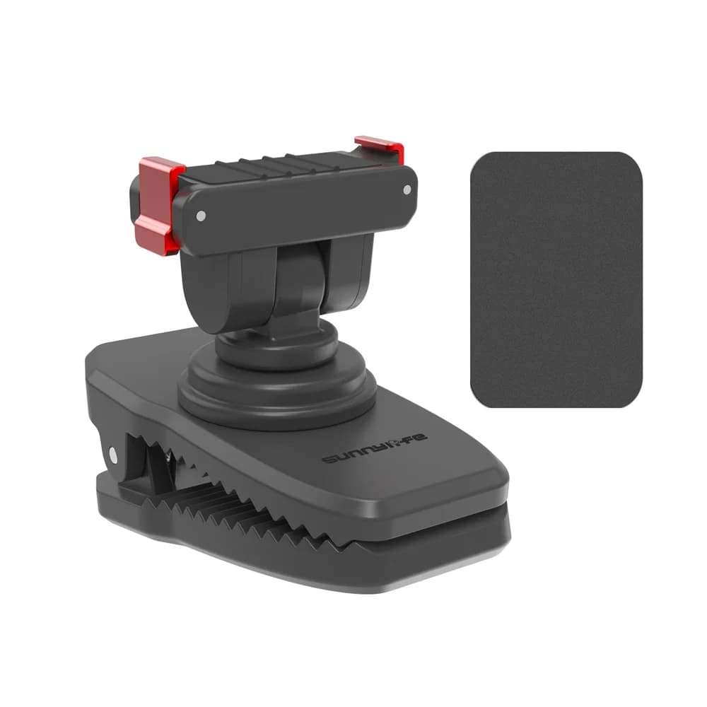 Sunnylife Magnetic Action Camera 360 Degree Rotary Hat Belt Backpack Clip Clamp Mount For DJl Osmo 360/Osmo Action 5 Pro/4/3/2