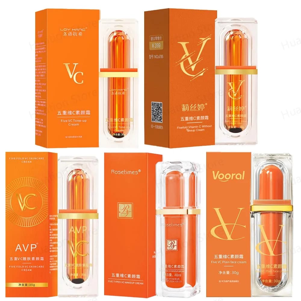 Vitamin C Face Cream Skin Tone Hydrating Toning Light Hydrating Cream for Cosmetic Pig Makeup for Skin Care