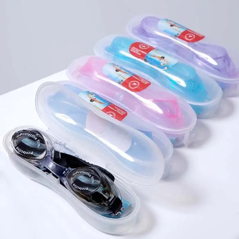 1 paio di occhiali da immersione impermeabili in silicone antiappannamento HD per uomo e donna, adatti per nuoto e snorkeling