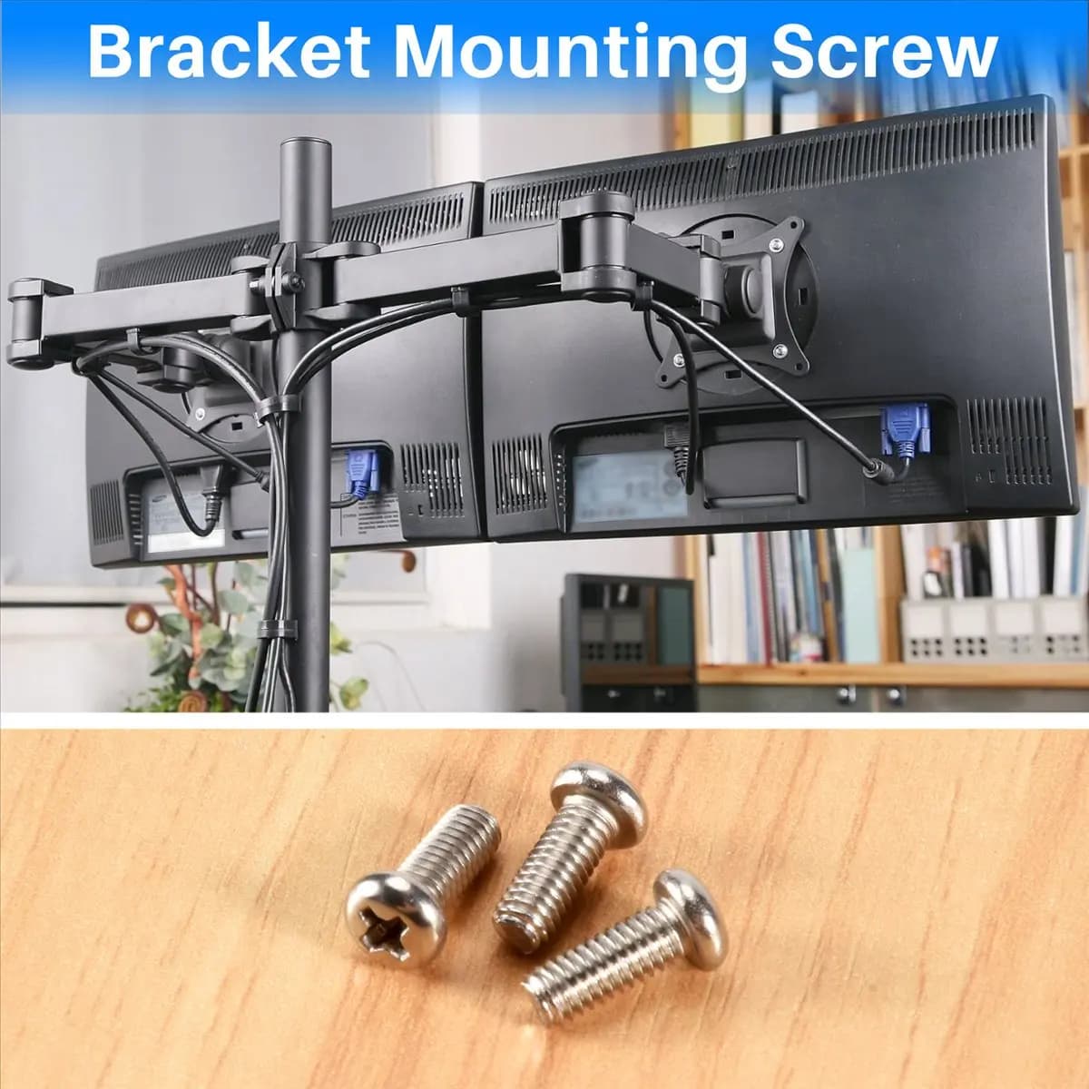 DT132 Effortless-10 Pieces Computer TV LCD Monitor Stand Bracket Mounting Screw M4x10mm