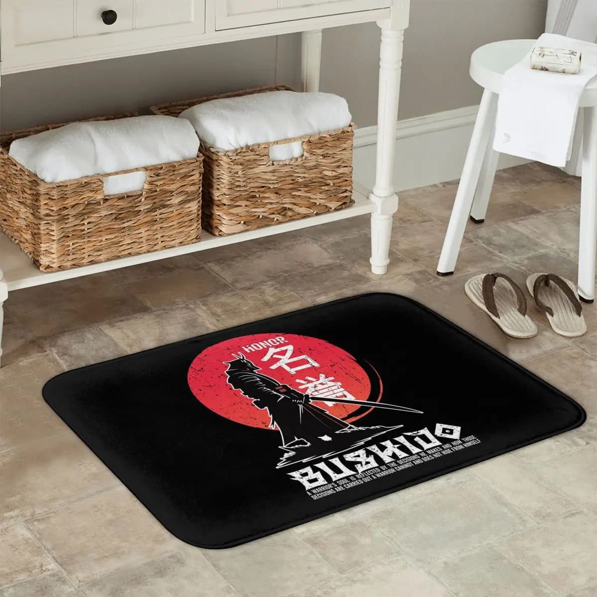 Bushido Code Honor Zerbino Kitchen Entrance Mat for Home Anti-slip carpet for living room mats