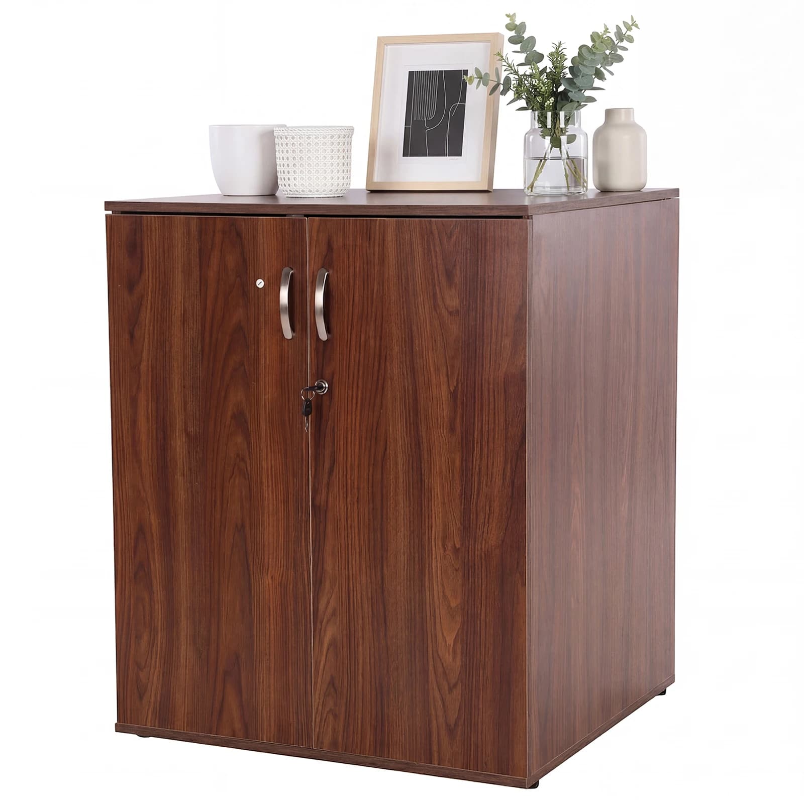 Heavy Duty Storage Closet With Doors & Adjustable Shelves Modern Storage Organizer Cabinet Leveling Feet for Offices Workspace