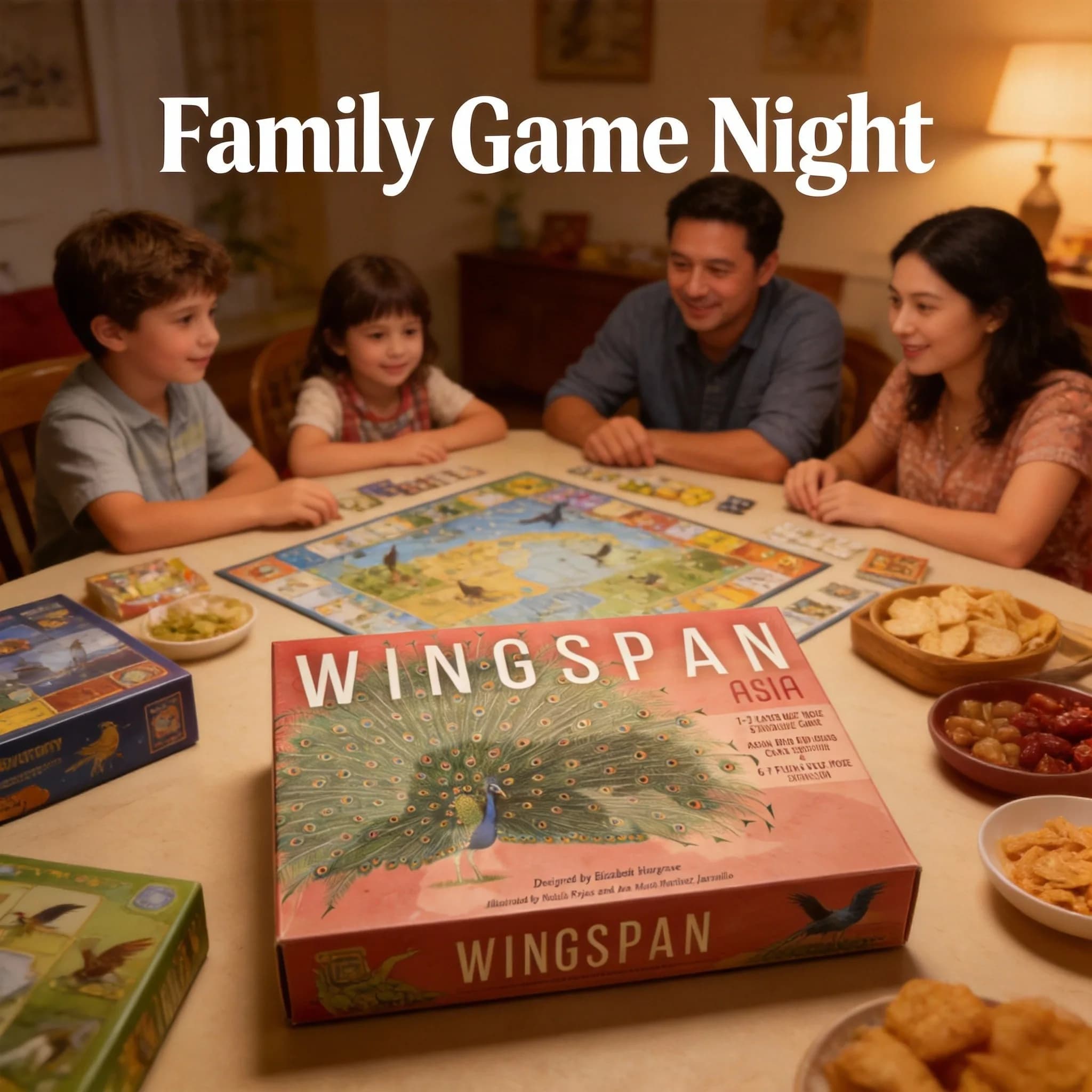 WINGSPAN ASIA - Gioco da Tavolo Strategico di Collezionismo di Uccelli per Serate di Gioco in Famiglia, Educativo e Coinvolgente