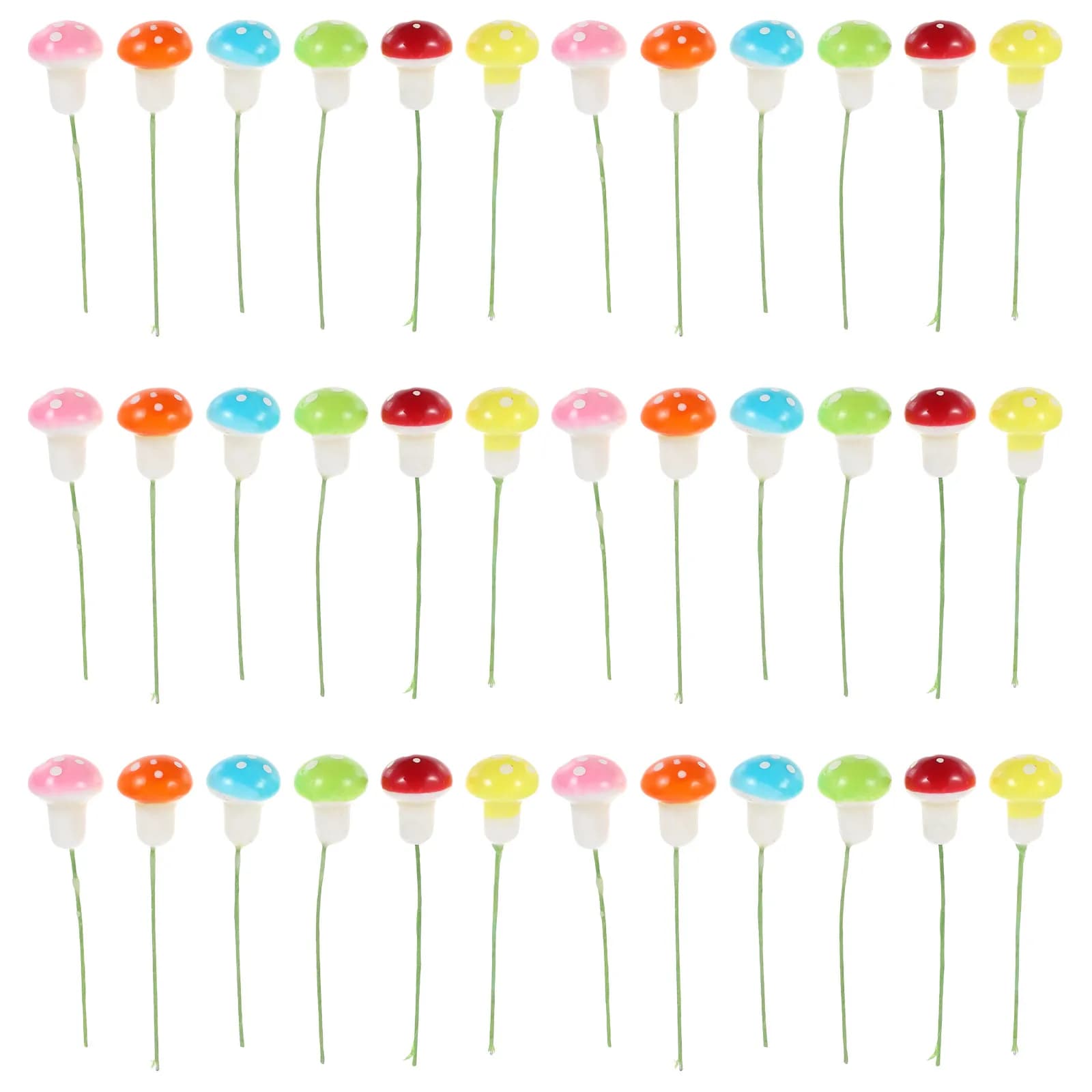 60 Pieces of Realistic Artificial Mushrooms in Foam for Flower Jars, Fated Gardens, Micro Landscapes and Bonsai