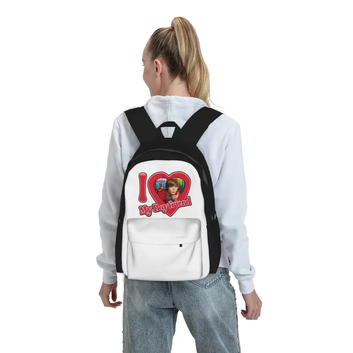 Popular Singe Justin Bieber JBiebs Backpack Boys Girls BookBag Kids School Bag Laptop Shoulder Bags for Men Women