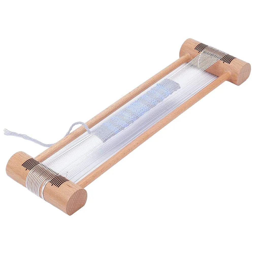 Rectangle Wooden Weaving Bobbin Tan Wood Thread Winding Tool Practical Hand Loom Tablet Weaving DIY Craft Making Supplies