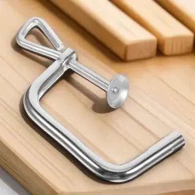 Morsetto da tavolo per macchina per pasta, morsetti di ricambio per macchine per pasta, clip di fissaggio argentata