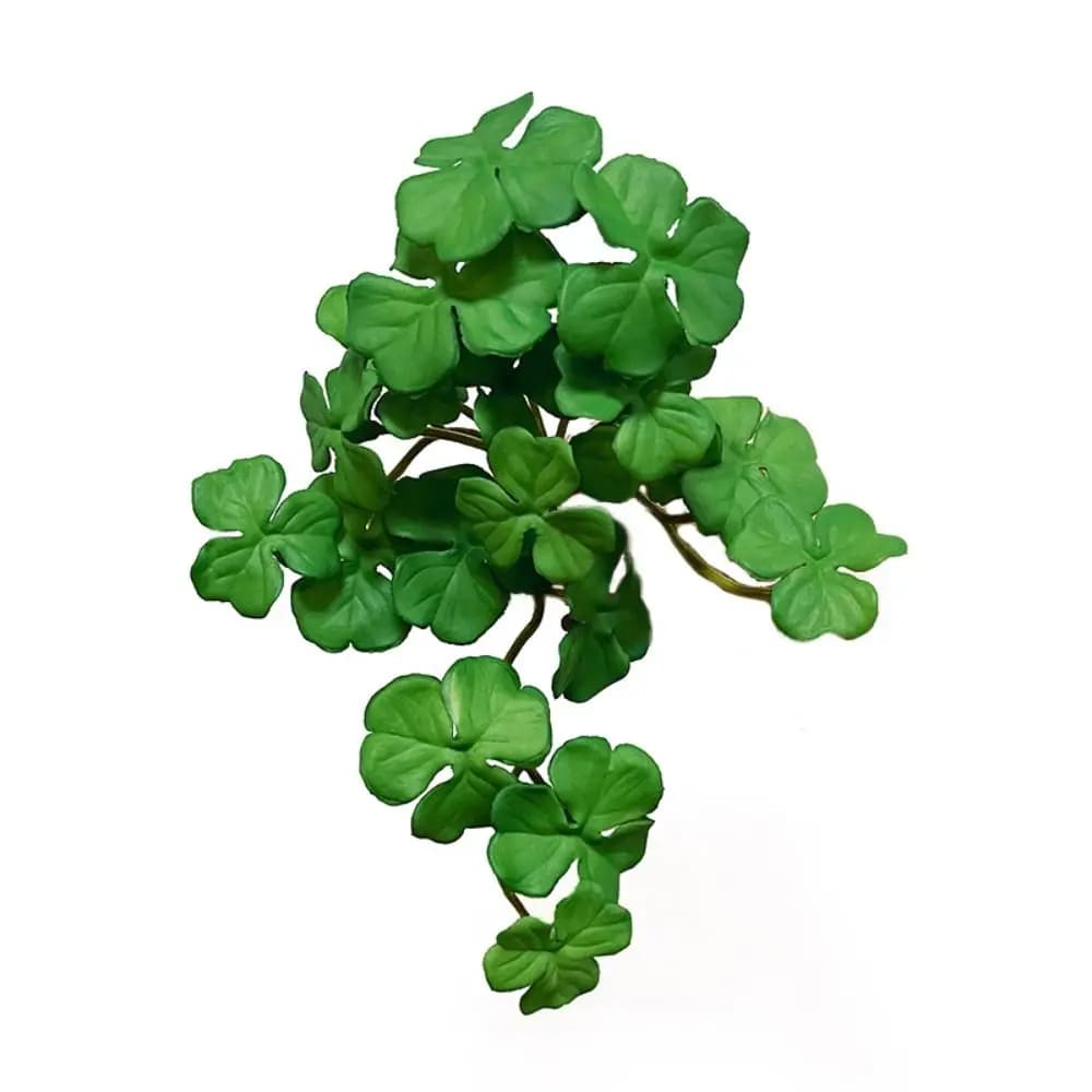 Pianta Artificiale Morbida in EVA Verde, Erba Finta a Moneta di Rame, Decorazione da Parete per Giardino, Foglie di Piante Succulente per Casa e Ufficio