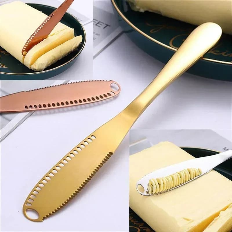 1/2 pieces Stainless Steel Butter Spreader, Butter Knife - Kitchen Tools 3 in 1