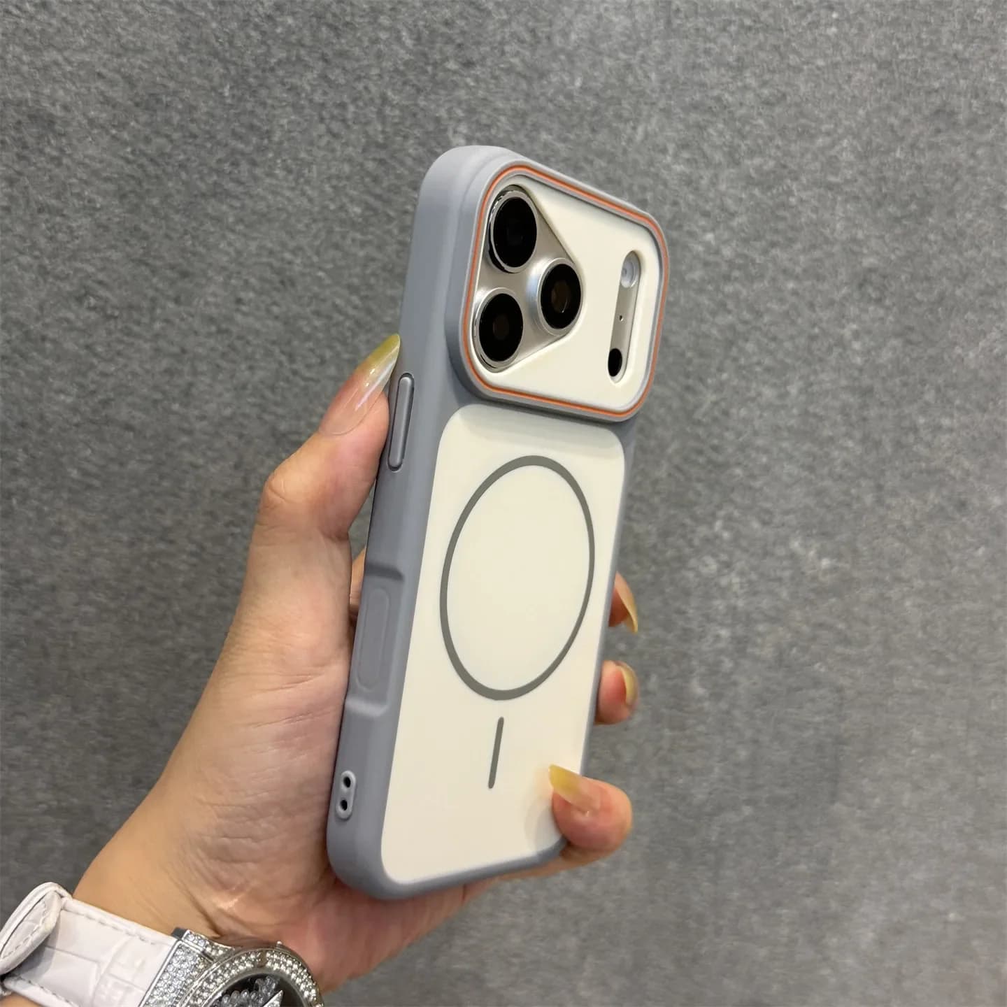 Fashion Dual Tone Phantom Magnetic Wireless Charge Phone Case for IPhone 17 Air 13 12 11 Pro Max 16 15 14 Plus Shockproof Cover