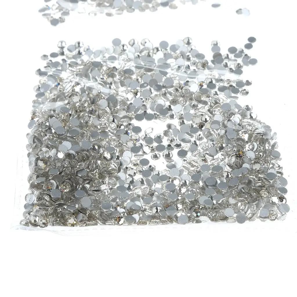 Nail Art Glitter Glass Rhinestones Kit for Nails Decoration 3D Accessories Scrapbooking and Summer Designs