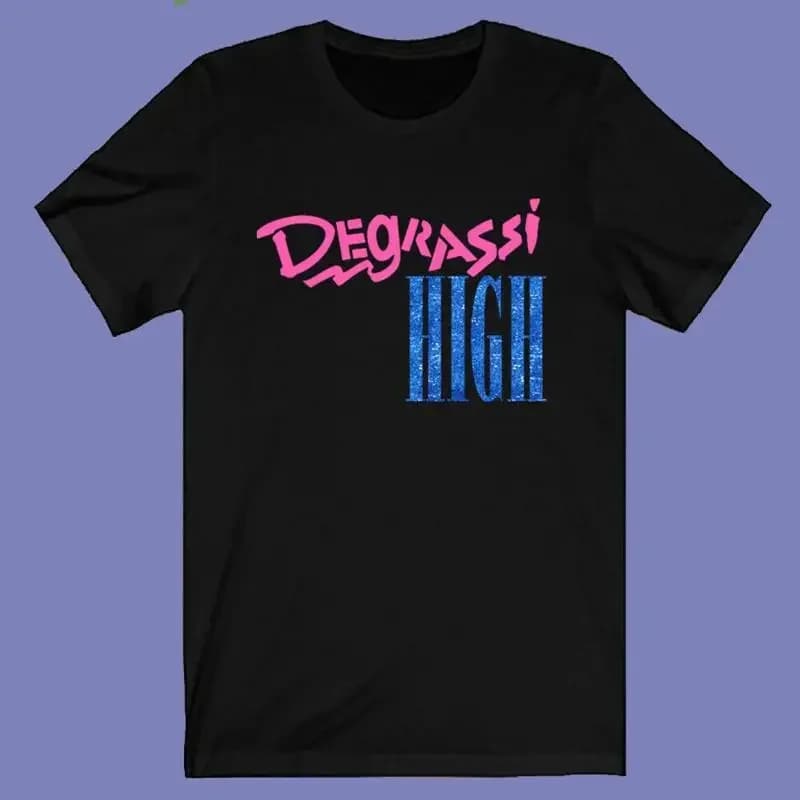 Degrassi High Classic TV Show Series Men's Black Size S 3XL T shirt