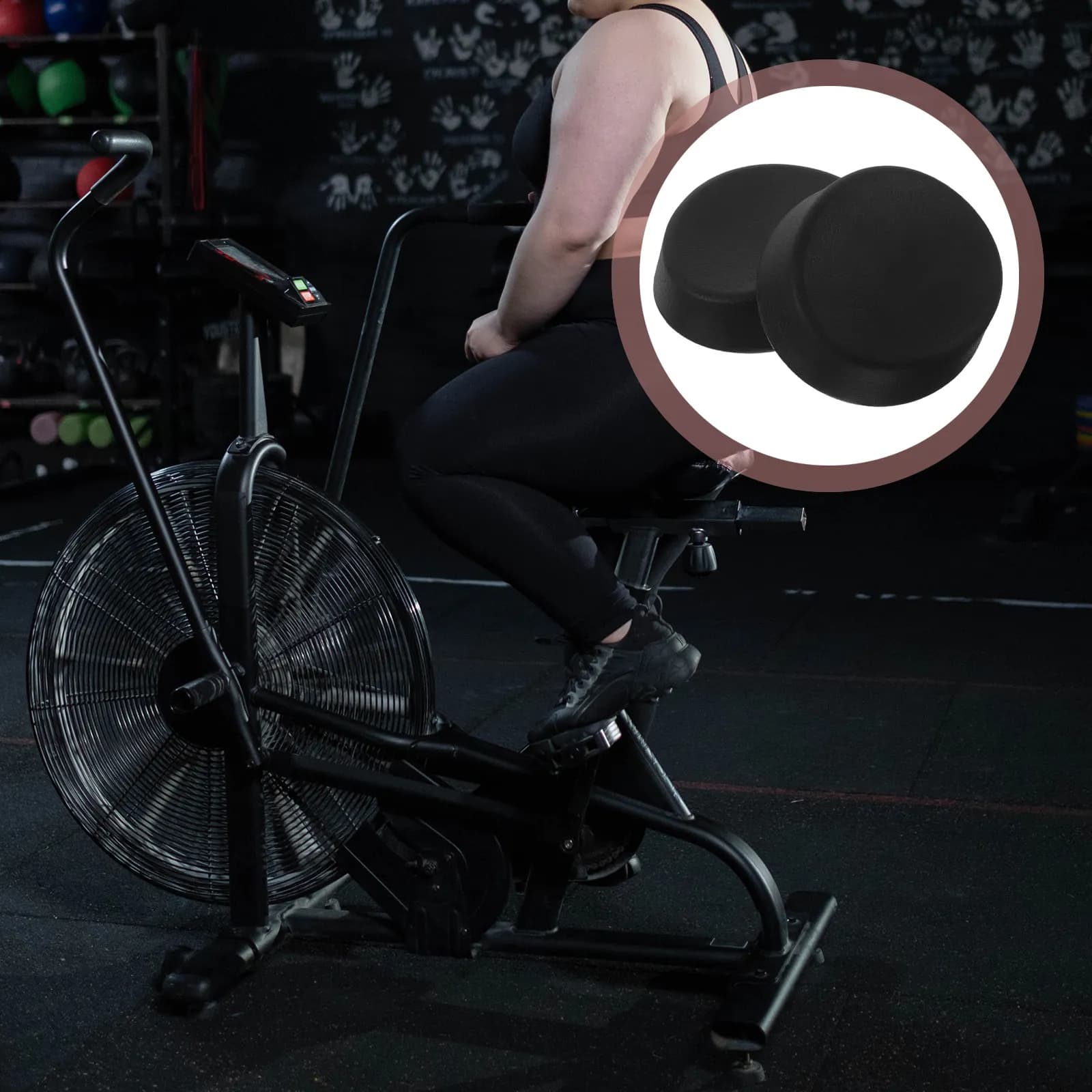 2Pcs Spinning Bike Handlebar Elbow Cushion Armrest Pad Ergonomic Hard Material for Indoor Cycling Fitness Workouts Stationary