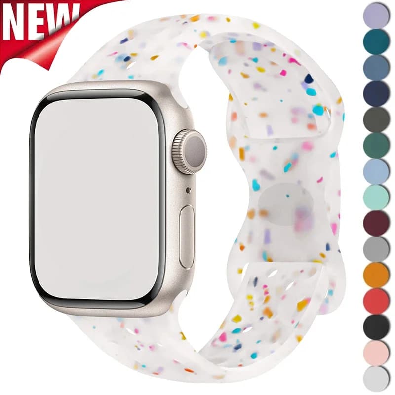 Cinturino sportivo in silicone per cinturino Apple Watch Ultra 3 2 49mm 46mm 42mm 45mm 44mm 40 41mm Bracciale IWatch Series 11 10 9 8 7 6 SE 3