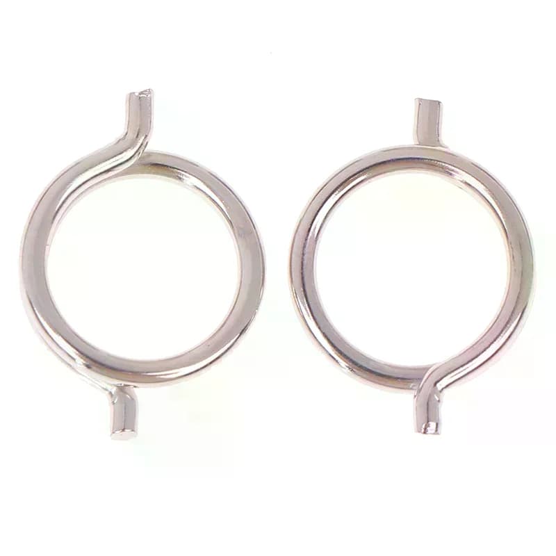 2PCS Chicken Bone Scissors Accessories Spring Wire Diameter 1.8mm Outer Diameter 15mm Nickel Plated Steel Torsion Spring