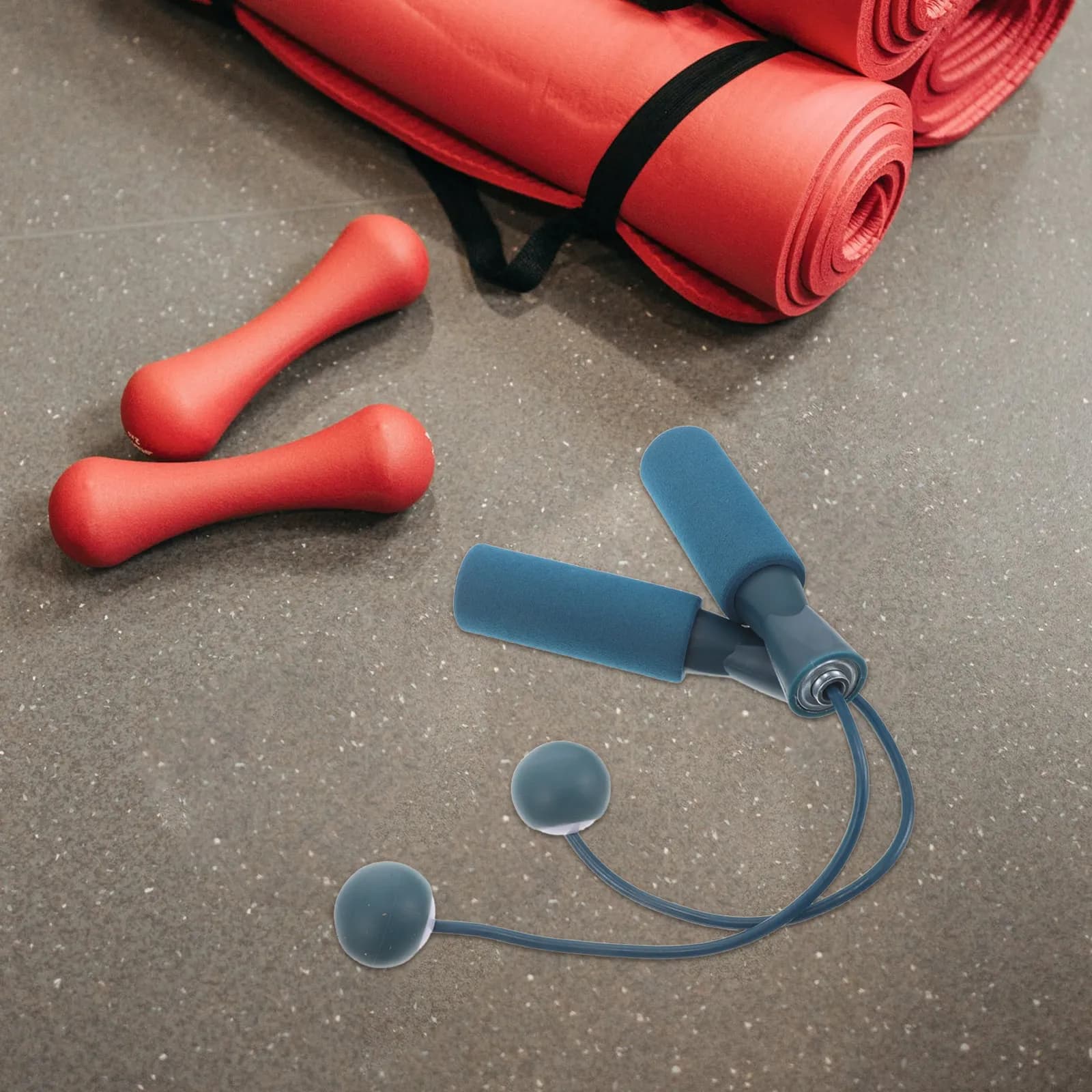 Weighted Cordless Jump Rope Dual Ball Bearings Ropeless Fitness Jump Rope for Indoor Home Workout Men Women Training Exercise