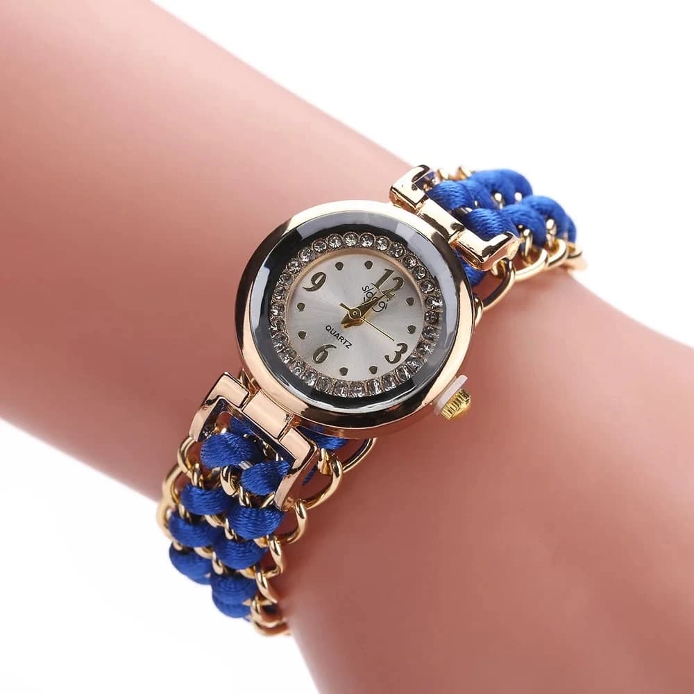 Orologio da Donna 2026 dal Design Unico, Bracciale Intrecciato Elastico, Orologio da Polso al Quarzo, Elegante Gioiello Femminile, Regalo, Reloj Mujer