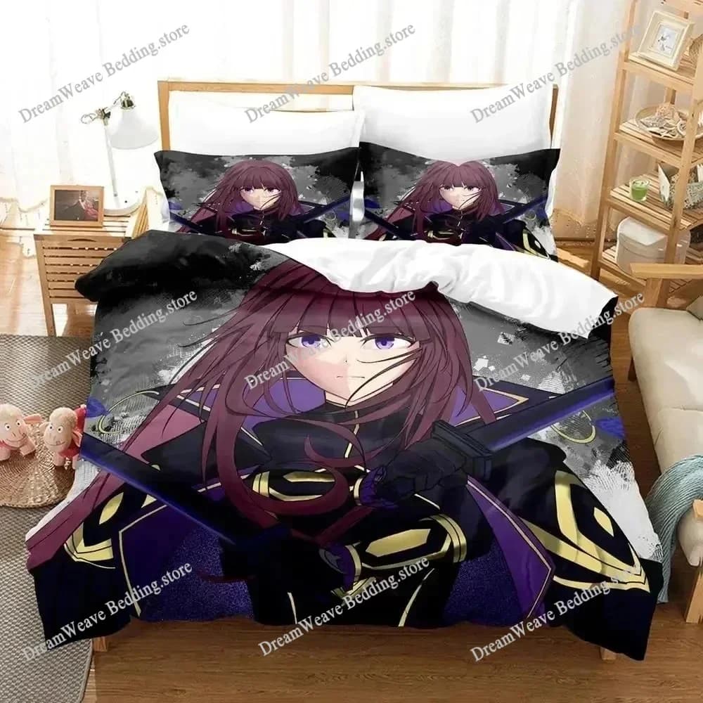 Anime Eminence in Shadow Bedding Set Polyester Quilt Cover Pillowcase Comforter King Queen Size Boys Adult Duvet Cover Bed Set
