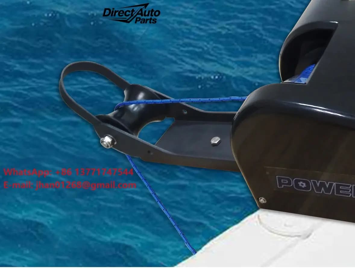 12V Wireless Remote Control Anchor Winch for Freshwater 25LBS Black Marine Boat