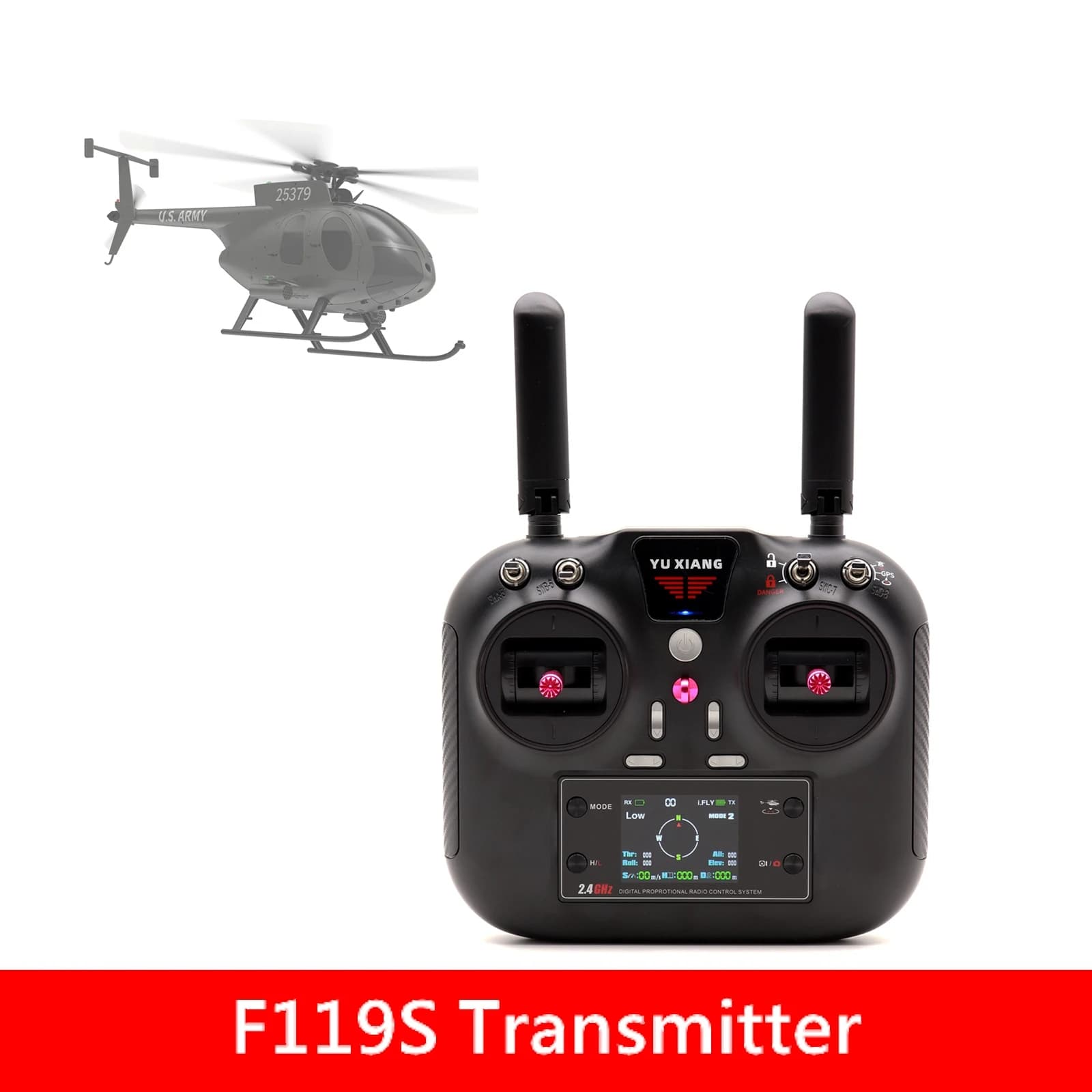 YuXiang F119S MD500 Elicottero RC Originale con Lanciatore
