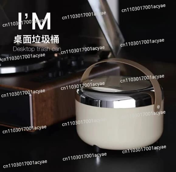 Cute Mini Desktop Trash Can - Portable Storage Bucket for Bedroom, Car, Office & Kitchen, Flip-Lid Design for Easy Disposal