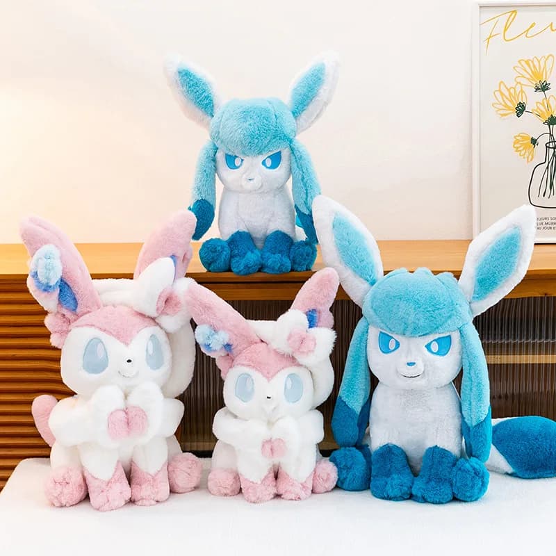 New Flower Fairy Ice Eevee Plush Toy Doll Pillow Toy Doll Birthday Gift for Friends Room Decoration Plush Doll Cute