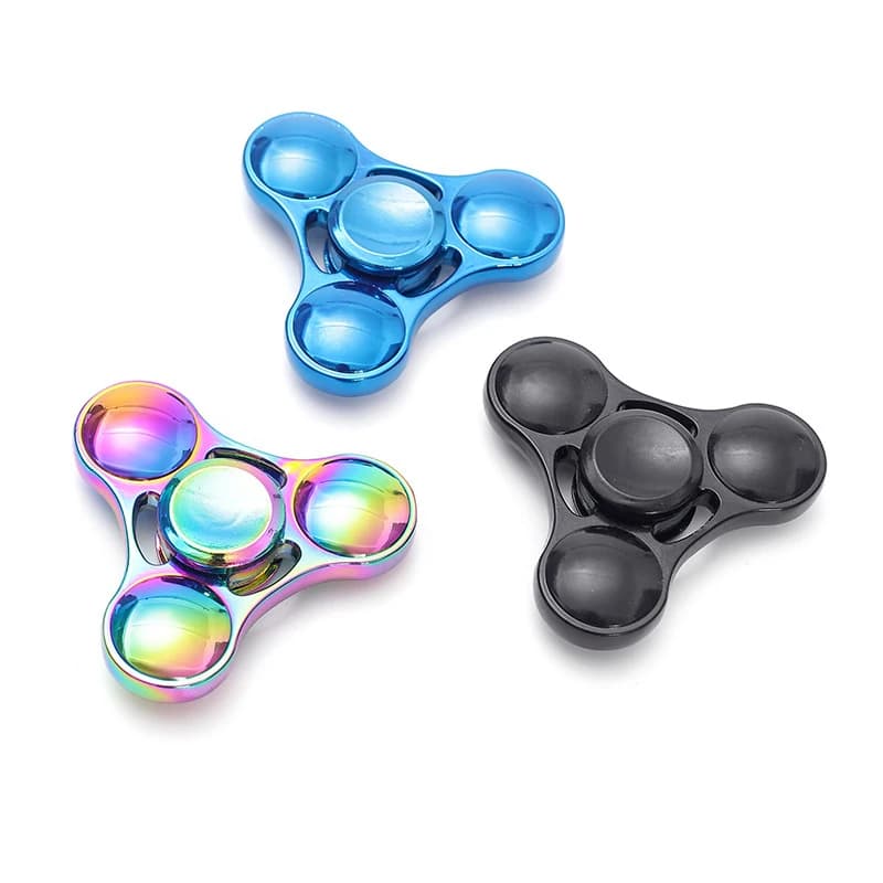 Rainbow Fidget Spinner Toys Metal UFO Small Handheld Finger Spinners Gift for Kids Adults Spinning Top Focus Desk Fingertip