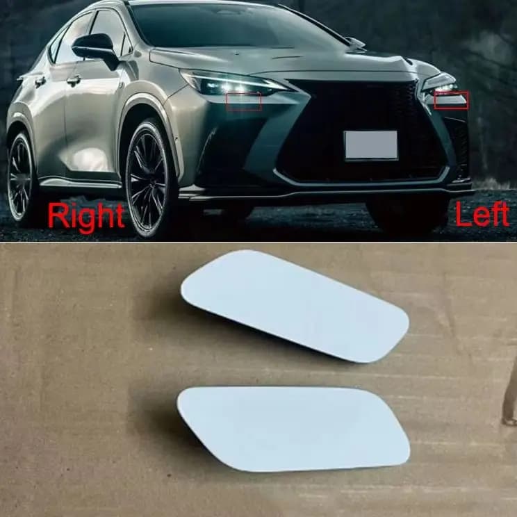 Car Front Bumper Headlight Washer Nozzle Cap Cover For Lexus NX260 NX350 2022-2025