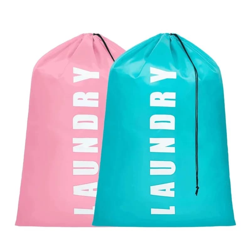 Pack of 2 XL linen bags, organizer for washable clothes in washing machine, large enough to contain 4 laundry charges