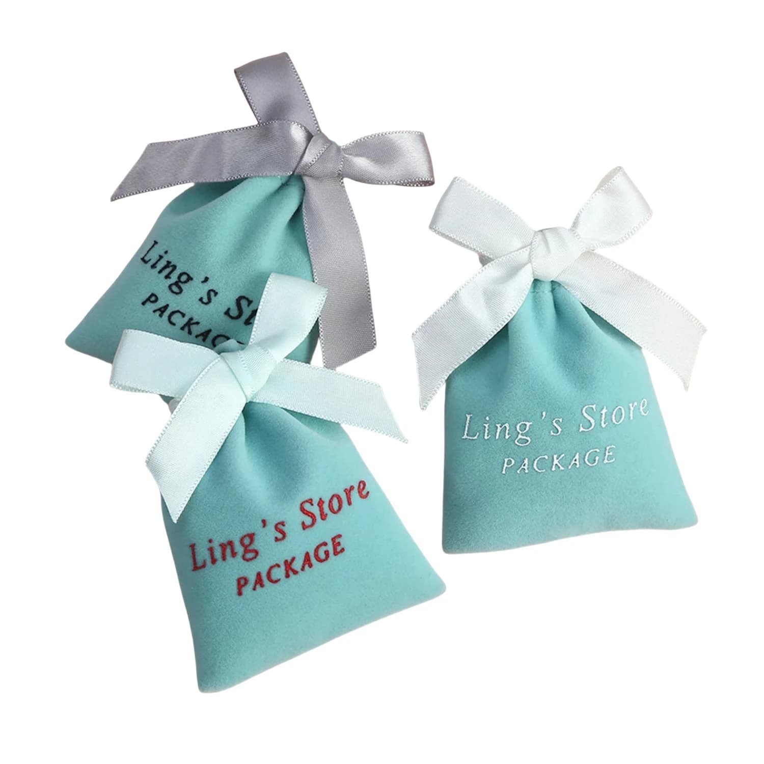 Borsa in velluto per gioielli da 100 pezzi con sacchetti regalo a nastro Confezione regalo per caramelle nuziali Decorazione per feste cosmetiche Logo personalizzato personalizzato