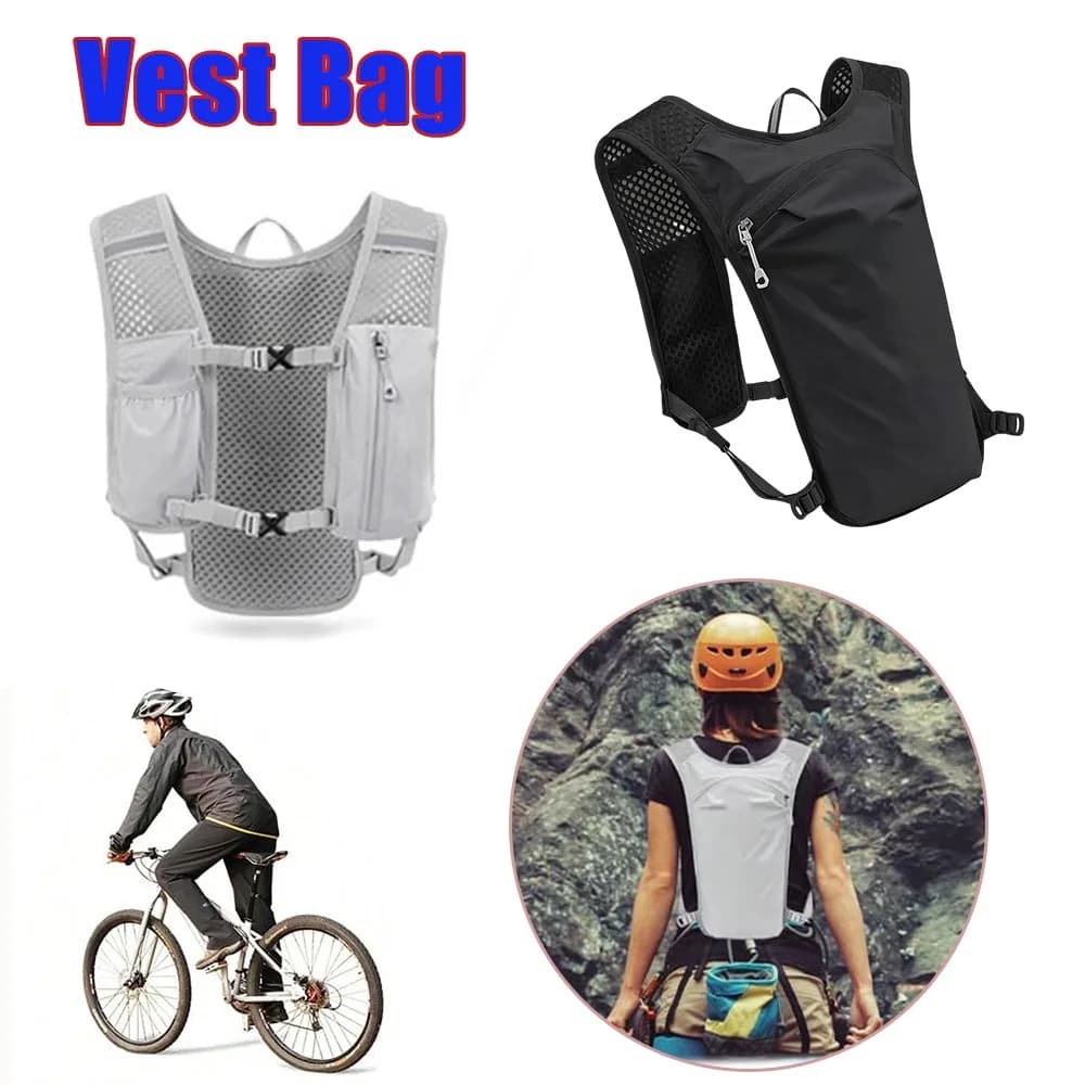 Backpack Hydrating Cycling Running Hiking Breathable Sports Vest from Trail Marathon with Water Bag for Bike Outdoor Camping