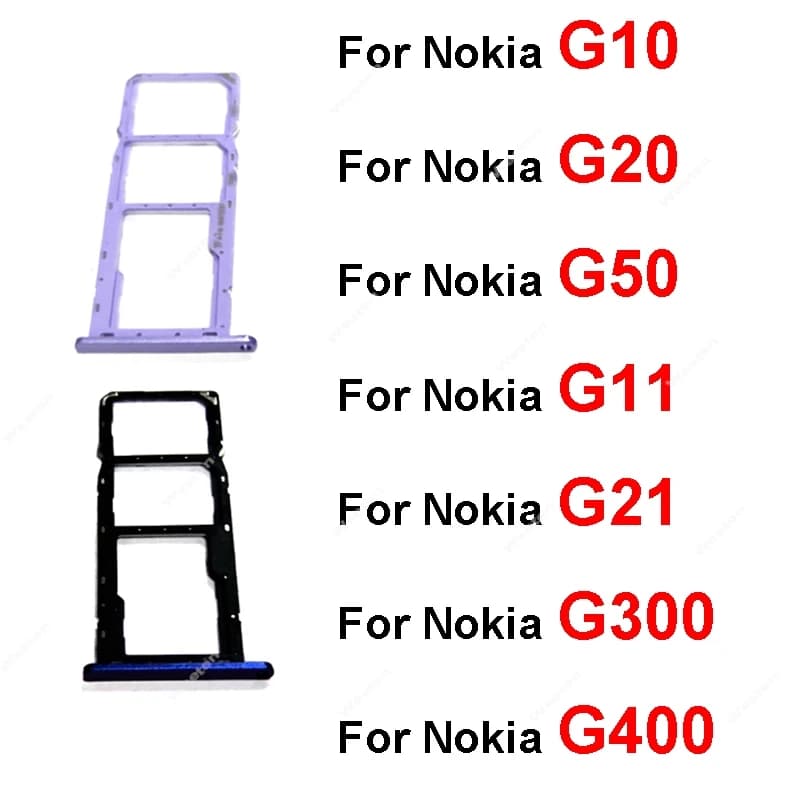 Slot per vassoio scheda SIM per Nokia G10 G20 G50 G11 G21 G300 G400 Supporto per scheda SIM Lettore Adattatore Presa Parti di ricambio