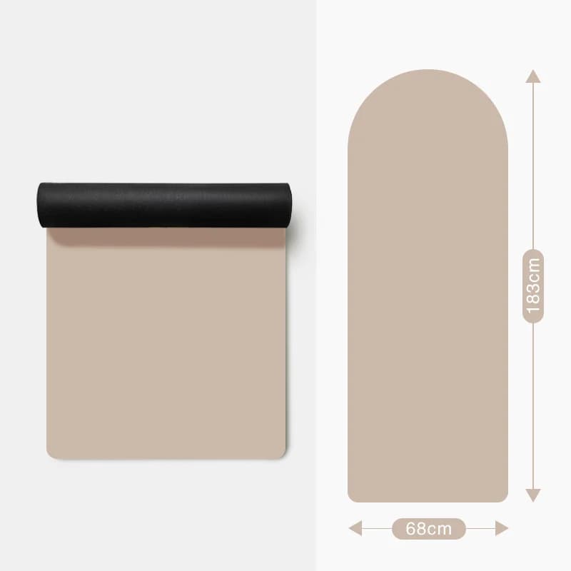 Custom Anti-Slip Yoga Mat Environmentally Friendly 5mm Thick Natural Rubber Oval Curve PU Yoga Mat with Arched Ball Design