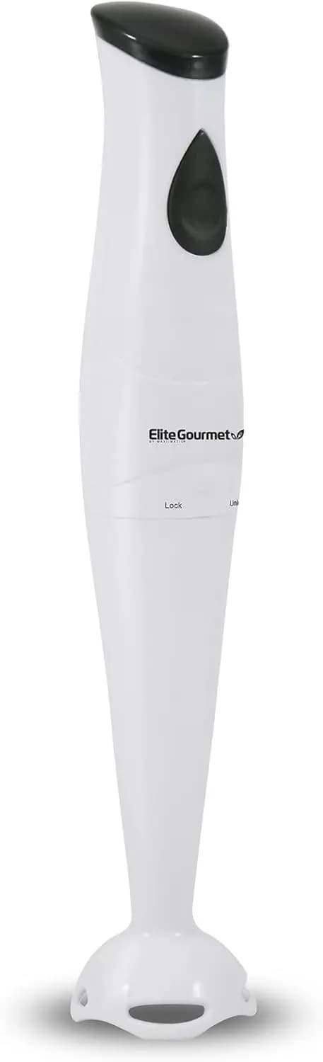Frullatore a Immersione 150W, Mixer, Tritatutto, Controllo a 1 Tocco, per Zuppe, Salse, Alimenti per Bambini, Bianco