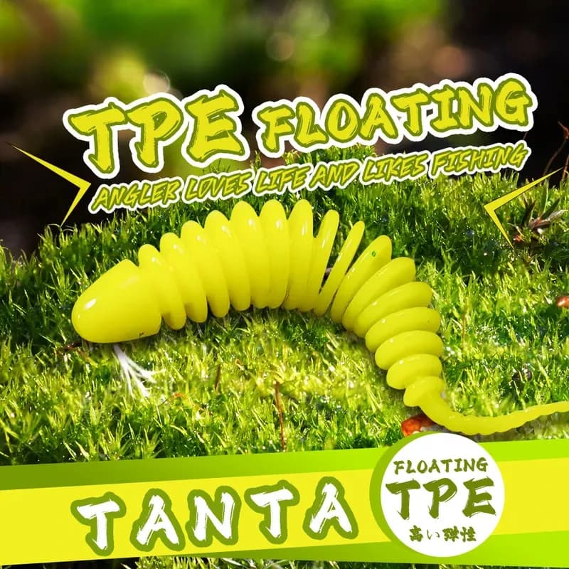 20 Pezzi di Esche Artificiali Morbide, Minuscoli Vermi Esche Artificiali, Swimbait Wobblers per Pesca al Bass e al Luccio, Vermi in Silicone