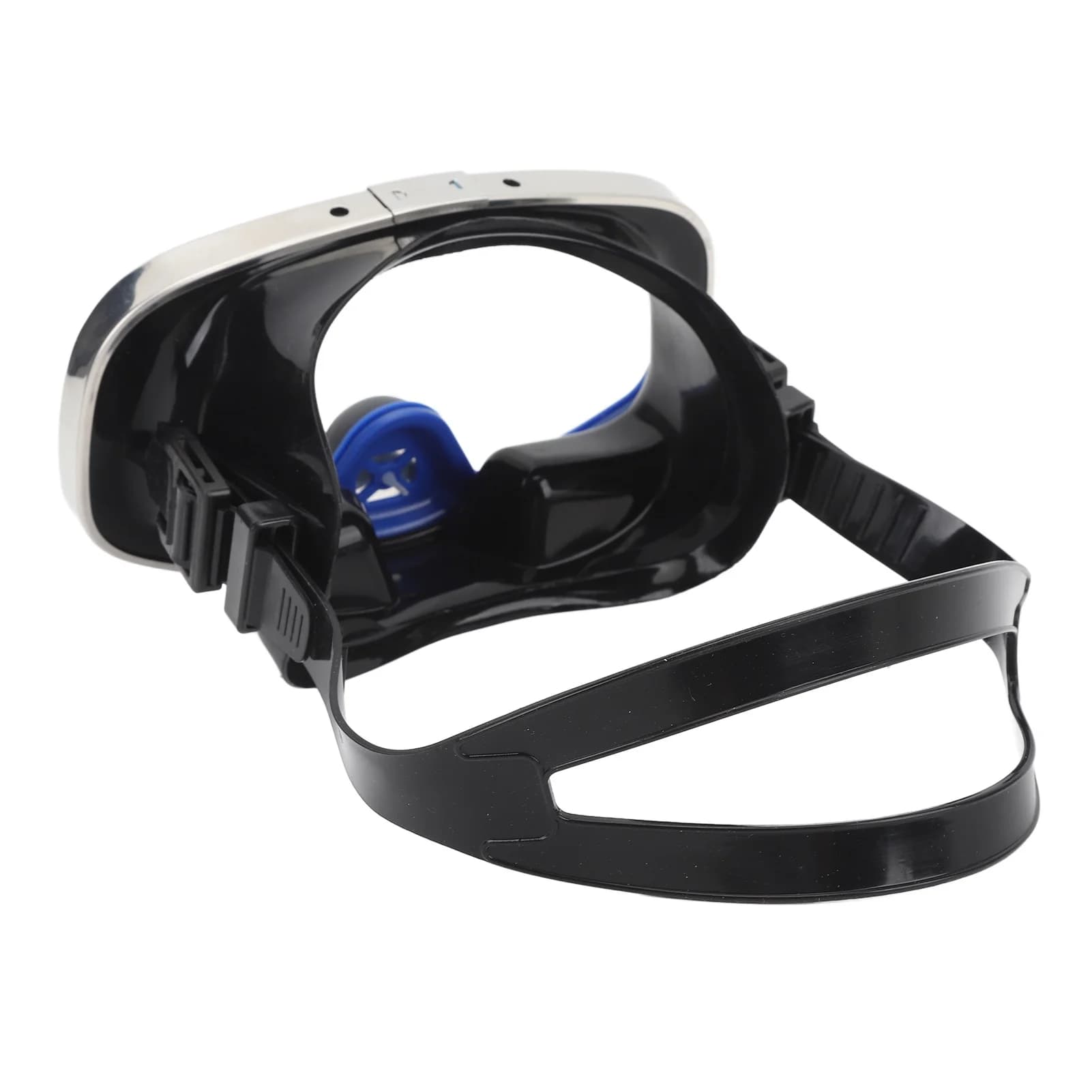 Scuba Diving Goggles Tempered Glass Anti Fog Nose Valve Lightweight Single Lens Snorkeling Goggles for Swimming Water Sports