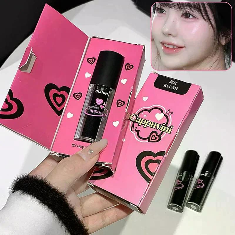 Cappuvini Nero Liquido Cambia Colore Fard Labbro Occhi Guancia Tinta Cristallo Fard Idratante Trasparente Chang Gel Rouge Crema